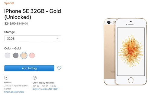 Apple 'xả' iPhone SE tồn kho giá 249 USD ảnh 1 Apple 'xả' iPhone SE tồn kho giá 249 USD ảnh 1