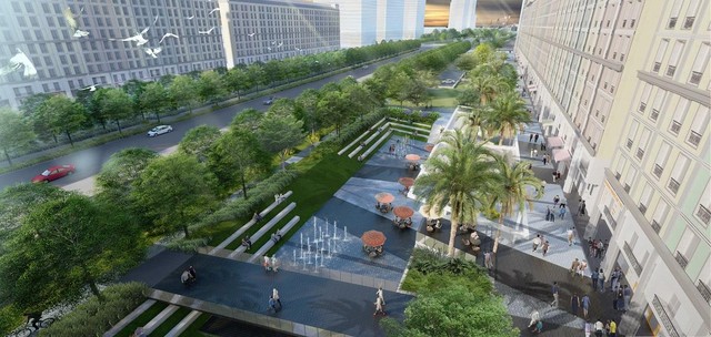 Dự án khu đô thị phức hợp Sun Grand Boulevard nằm ngay bên trục đại lộ trung tâm của thành phố biển Sầm Sơn.