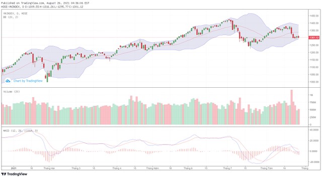 Biểu đồ kỹ thuật VN-Index.