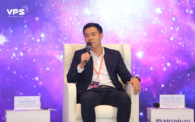 Ông Lê Đức Khánh - Giám đốc Phân tích của VPS phát biểu trong phiên thảo luận chung.