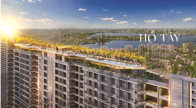 Thiết kế táo bạo “du thuyền trên không” tại tầng 40 của Noble Crystal Tay Ho. Thiết kế táo bạo “du thuyền trên không” tại tầng 40 của Noble Crystal Tay Ho.