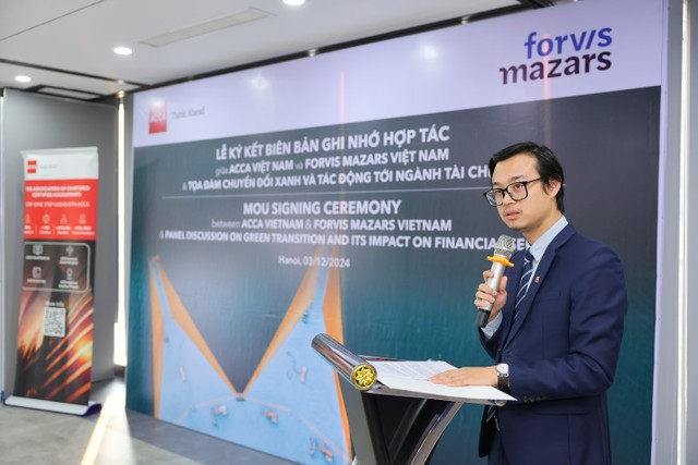 Ông Tô Quốc Hưng, Giám đốc Quốc gia ACCA Việt Nam phát biểu tại buổi lễ. Ông Tô Quốc Hưng, Giám đốc Quốc gia ACCA Việt Nam phát biểu tại buổi lễ.