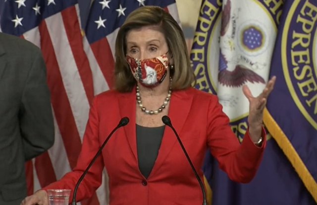 Bà Nancy Pelosi vừa có buổi họp báo về cuộc bầu cử Tổng thống