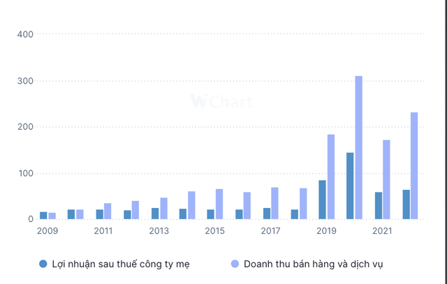 Diễn biến doanh thu và lợi nhuận sau thuế của BAX qua các năm Diễn biến doanh thu và lợi nhuận sau thuế của BAX qua các năm
