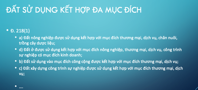 Theo Luật Đất đai năm 2024, đất nông nghiệp được sử dụng đa mục đích Theo Luật Đất đai năm 2024, đất nông nghiệp được sử dụng đa mục đích