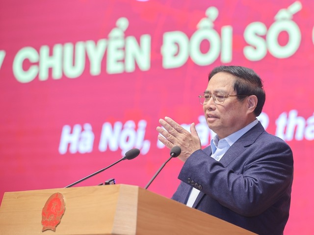 Thủ tướng Phạm Minh Chính, Chủ tịch Ủy ban Quốc gia về chuyển đổi số đã chủ trì chương trình chào mừng Ngày Chuyển đổi số quốc gia năm 2024 Thủ tướng Phạm Minh Chính, Chủ tịch Ủy ban Quốc gia về chuyển đổi số đã chủ trì chương trình chào mừng Ngày Chuyển đổi số quốc gia năm 2024