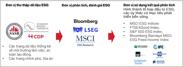 Các đơn vị quốc tế liên quan tới xếp hạng ESG Các đơn vị quốc tế liên quan tới xếp hạng ESG