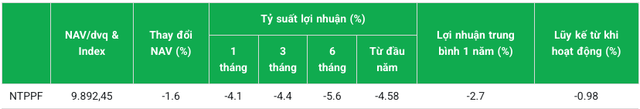 Hiệu quả hoạt động của NTPPF tính tới cuối năm 2024