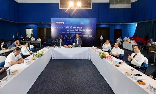 Tại tọa đàm Tháo gỡ khó khăn về vốn cho doanh nghiệp sáng ngày 13/12.