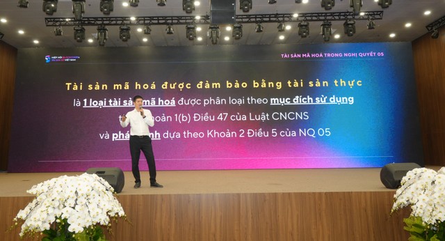 Ông Phan Đức Trung, Chủ tịch VBA, Chủ tịch Công ty 1Matrix cho biết, chúng ta đang ở kỷ nguyên token hoá.