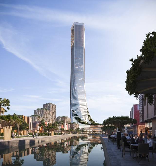 Da Nang Downtown tương lai sẽ sở hữu tòa tháp cao nhất miền Trung. Ảnh phối cảnh minh họa Sun Group
