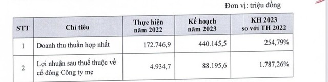 Kế hoạch kinh doanh của TDH năm 2023 Kế hoạch kinh doanh của TDH năm 2023