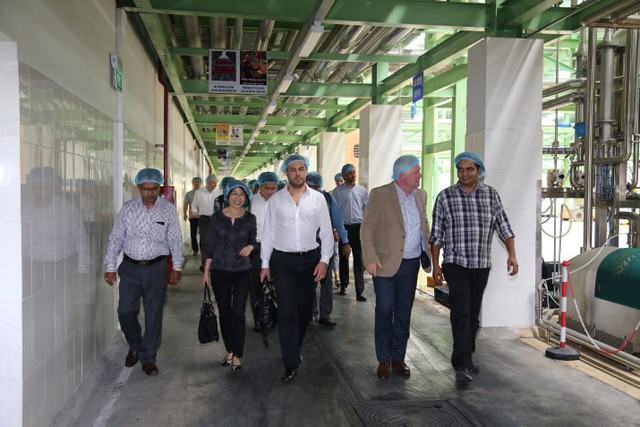 Các chuyên gia của Tập đoàn GEA thăm nhà máy nước giải khát của Tân Hiệp Phát.