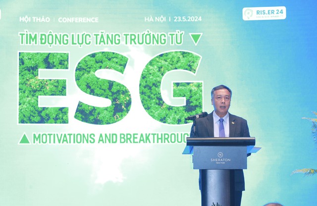 Ông Lê Trọng Minh, Tổng Biên tập Báo Đầu tư phát biểu tại hội thảo.