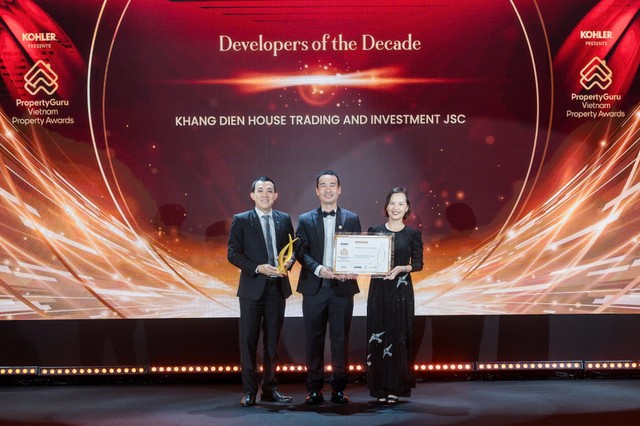 Tập đoàn Khang Điền vinh dự nhận giải “Chủ đầu tư của Thập kỷ” tại lễ trao giải Vietnam Property Awards 2024 do PropertyGuru tổ chức. Tập đoàn Khang Điền vinh dự nhận giải “Chủ đầu tư của Thập kỷ” tại lễ trao giải Vietnam Property Awards 2024 do PropertyGuru tổ chức.