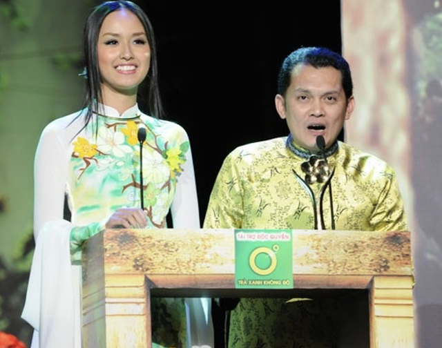 Nhãn hàng Trà Xanh Không độ của Công ty Tân Hiệp Phát đồng hành cùng Giải Mai vàng lần thứ 15.