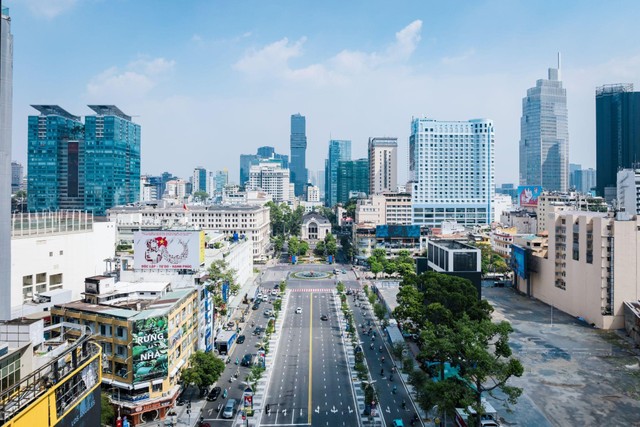 Đường Lê Lợi sau chỉnh trang.