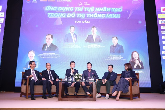 Toàn cảnh buổi Hội thảo: &quot;Ứng dụng trí tuệ nhân tạo trong đô thị thông minh&quot;.