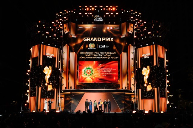 Hạng mục Grand Prix được trao cho “Chiến dịch kỷ niệm 80 năm Ngày truyền thống Công an Nhân dân Việt Nam.