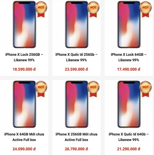 iPhone X hàng cũ, giá thấp, đổ về Việt Nam ảnh 1 iPhone X hàng cũ, giá thấp, đổ về Việt Nam ảnh 1