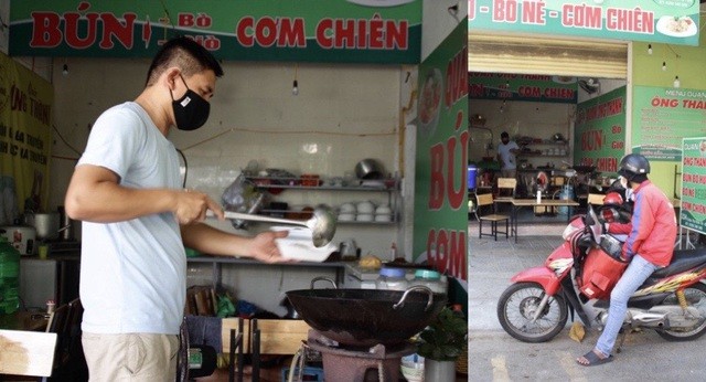 Người dân Đà Nẵng đã có thể được phục vụ ăn, uống tại chỗ ở các hàng quán, thay vì chỉ được mua mang về. Người dân Đà Nẵng đã có thể được phục vụ ăn, uống tại chỗ ở các hàng quán, thay vì chỉ được mua mang về.