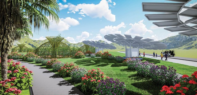 Một góc Khu du lịch điện mặt trời trong Solar Farm đầu tiên tại Việt Nam Một góc Khu du lịch điện mặt trời trong Solar Farm đầu tiên tại Việt Nam