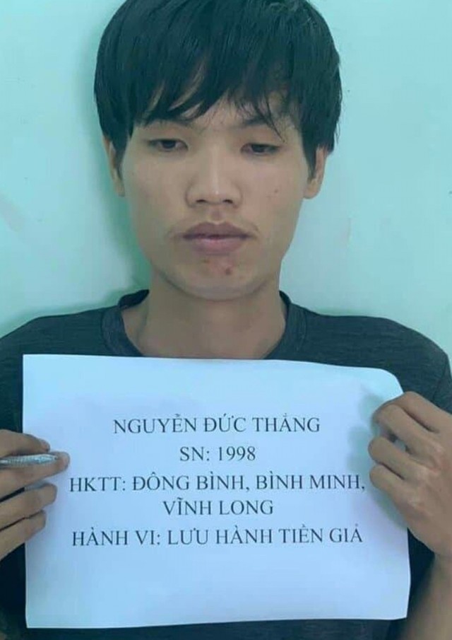 Đối tượng Thắng bị bắt giữ.