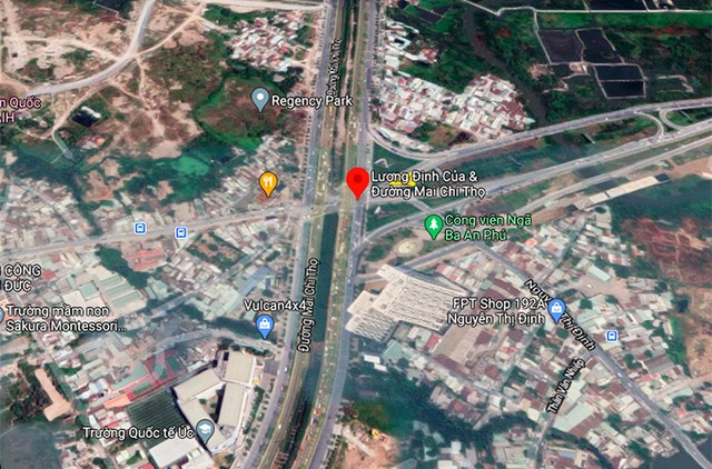 Vị trí nút giao An Phú (quận 2). Ảnh: Google maps. Vị trí nút giao An Phú (quận 2). Ảnh: Google maps.