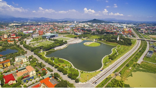 Vính Yên - Thành phố trẻ năng động. Ảnh: KL.