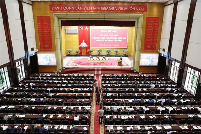 Hội nghị toàn quốc tổng kết công tác kiểm tra, giám sát nhiệm kỳ Đại hội XII của Đảng. Ảnh: TTXVN. Hội nghị toàn quốc tổng kết công tác kiểm tra, giám sát nhiệm kỳ Đại hội XII của Đảng. Ảnh: TTXVN.