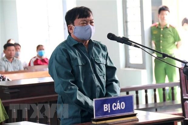 Bị cáo Trần Hoàng Khôi tại phiên tòa phúc thẩm. (Ảnh: Nguyễn Thanh/TTXVN).