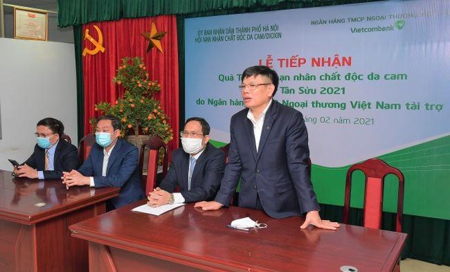 Ông Đào Minh Tuấn – Phó Tổng Giám đốc, Chủ tịch Công đoàn Vietcombank phát biểu.