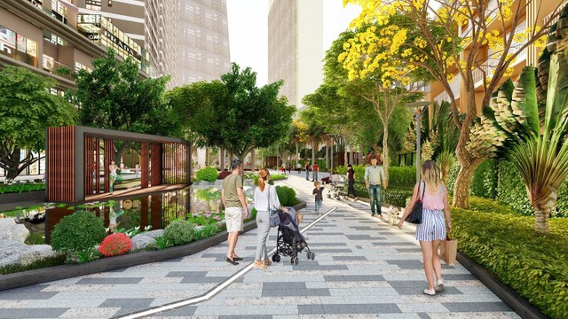 Khu tập yoga nằm giữa khuôn viên xanh mát của 2 tòa tháp. Khu tập yoga nằm giữa khuôn viên xanh mát của 2 tòa tháp.