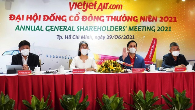 Đại hội cổ đông Công ty Cổ phần Hàng không Vietjet đã thông qua kế hoạch doanh thu hợp nhất năm 2021 tăng 20% so với năm 2020.