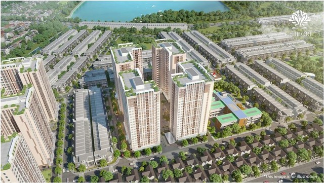 Phối cảnh dự án Chung cư nhà ở xã hội tại lô B4-1 thuộc dự án Khu đô thị Xanh Bàu Tràm Lakeside. Phối cảnh dự án Chung cư nhà ở xã hội tại lô B4-1 thuộc dự án Khu đô thị Xanh Bàu Tràm Lakeside.