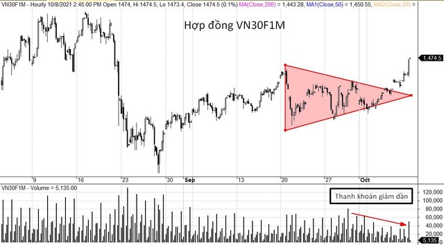 Dự báo VN30F1M sẽ biến động mạnh trong ngắn hạn. Dự báo VN30F1M sẽ biến động mạnh trong ngắn hạn.