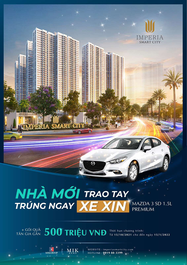 Cơ hội nhận “combo” “nhà đẹp – xe sang” cho các cư dân tương lai Imperia Smart City Cơ hội nhận “combo” “nhà đẹp – xe sang” cho các cư dân tương lai Imperia Smart City