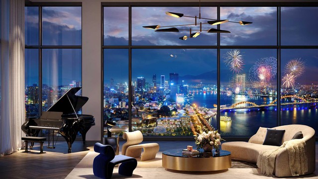 Tầm nhìn hướng sông Hàn của dự án The Royal - Boutique Hotel &amp; Condo Danang.