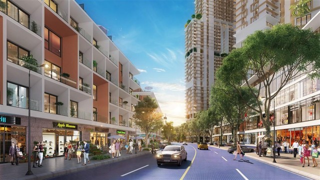 Tuyến phố mua sắm tại Sun Harbor Plaza. Tuyến phố mua sắm tại Sun Harbor Plaza.