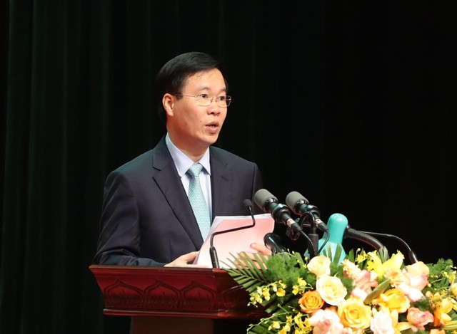 Thường trực Ban Bí thư Võ Văn Thưởng phát biểu chỉ đạo Đại hội.