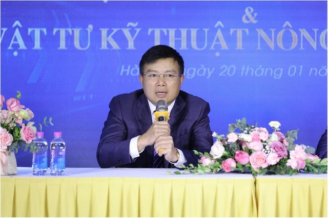 Ông Nguyễn Văn Sang - Chủ tịch HĐQT Tập đoàn FIT - Công ty mẹ của TSC phát biểu tại lễ ký kết.