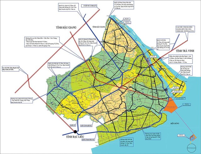 Hệ thống giao thông của tỉnh Sóc Trăng và kết nối liên vùng. Hệ thống giao thông của tỉnh Sóc Trăng và kết nối liên vùng.