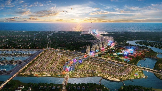 Phối cảnh minh họa tổ hợp dự án tỷ đô của Sun Group tại Sầm Sơn. Phối cảnh minh họa tổ hợp dự án tỷ đô của Sun Group tại Sầm Sơn.