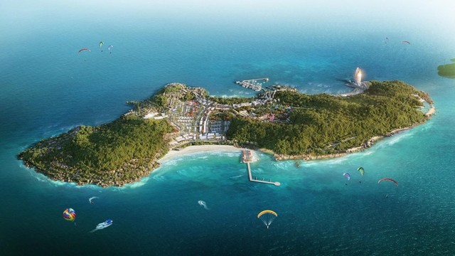 Phối cảnh minh họa toàn cảnh Hon Thom Paradise Island. Phối cảnh minh họa toàn cảnh Hon Thom Paradise Island.