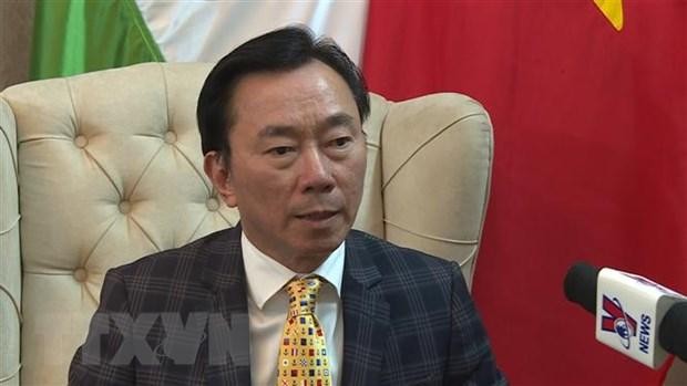 Đại sứ Việt Nam tại Ấn Độ Phạm Sanh Châu. (Ảnh: Huy Lê/TTXVN).