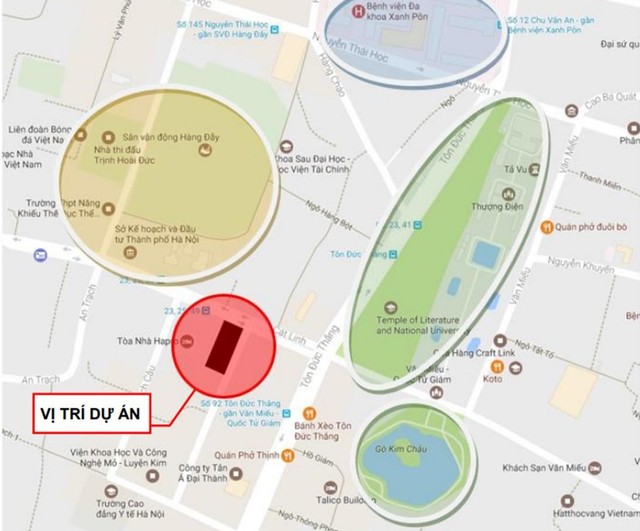 Vị trí đắc địa của Dự án 11a Cát Linh. Vị trí đắc địa của Dự án 11a Cát Linh.