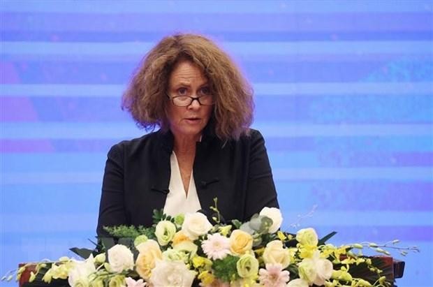 Bà Carolyn Turk, Giám đốc Quốc gia Ngân hàng Thế giới tại Việt Nam. (Ảnh: Dương Giang/TTXVN).