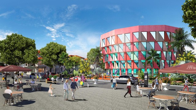 Chuỗi công viên cùng khu sinh hoạt cộng đồng của The Link được thiết lập ngay lõi giữa phân khu. Ảnh phối cảnh minh họa. Chuỗi công viên cùng khu sinh hoạt cộng đồng của The Link được thiết lập ngay lõi giữa phân khu. Ảnh phối cảnh minh họa.