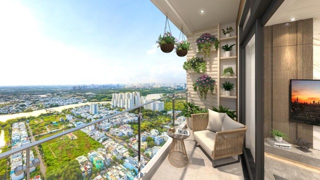 Căn hộ Viva Plaza sở hữu ban công rộng, tầm nhìn rộng thoáng ra xung quanh. Căn hộ Viva Plaza sở hữu ban công rộng, tầm nhìn rộng thoáng ra xung quanh.