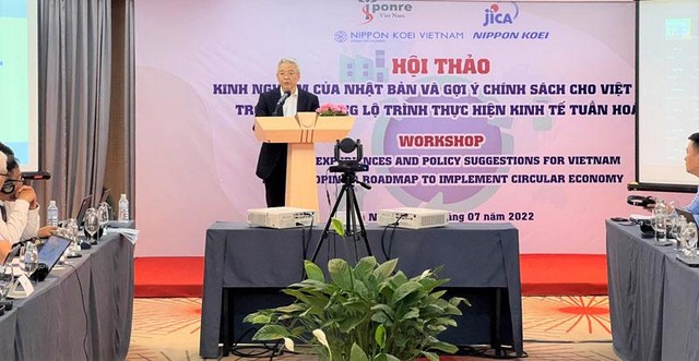 Ông Murooka Naomichi, Phó Trưởng Đại diện Văn phòng JICA Việt Nam phát biểu tại Hội thảo.
